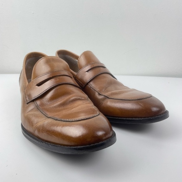 Joseph Abboud Tan Leather Clarence 9.5 Slip on Loafer main image 10